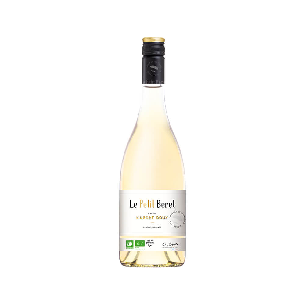 Le Petit Béret – Vin Blanc sans alcool Profil Muscat Doux Bio – Kemiaa