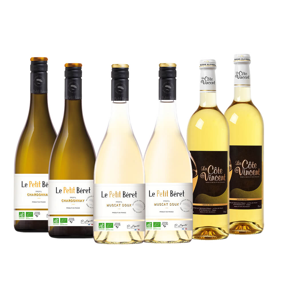 Vin blanc BIO sans alcool Chardonnay Le Petit Beret